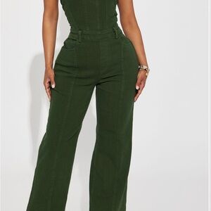Women's Green Jumpsuit